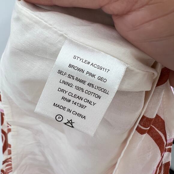 NWT ASTR The Label Oriana Mini Skirt Retro 70s Inspired Women's S Pink Brown - Picture 8 of 8